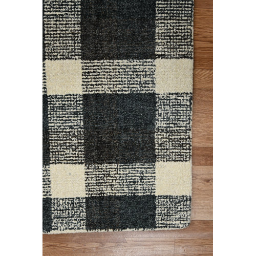 Gracie Oaks Ashleigh Handmade Wool Charcoal Rug & Reviews Wayfair